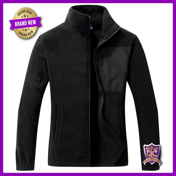 Soft Polar Fleece Full Zip Jacket Cozy Oversized Chic Casual Outerwear Pockets